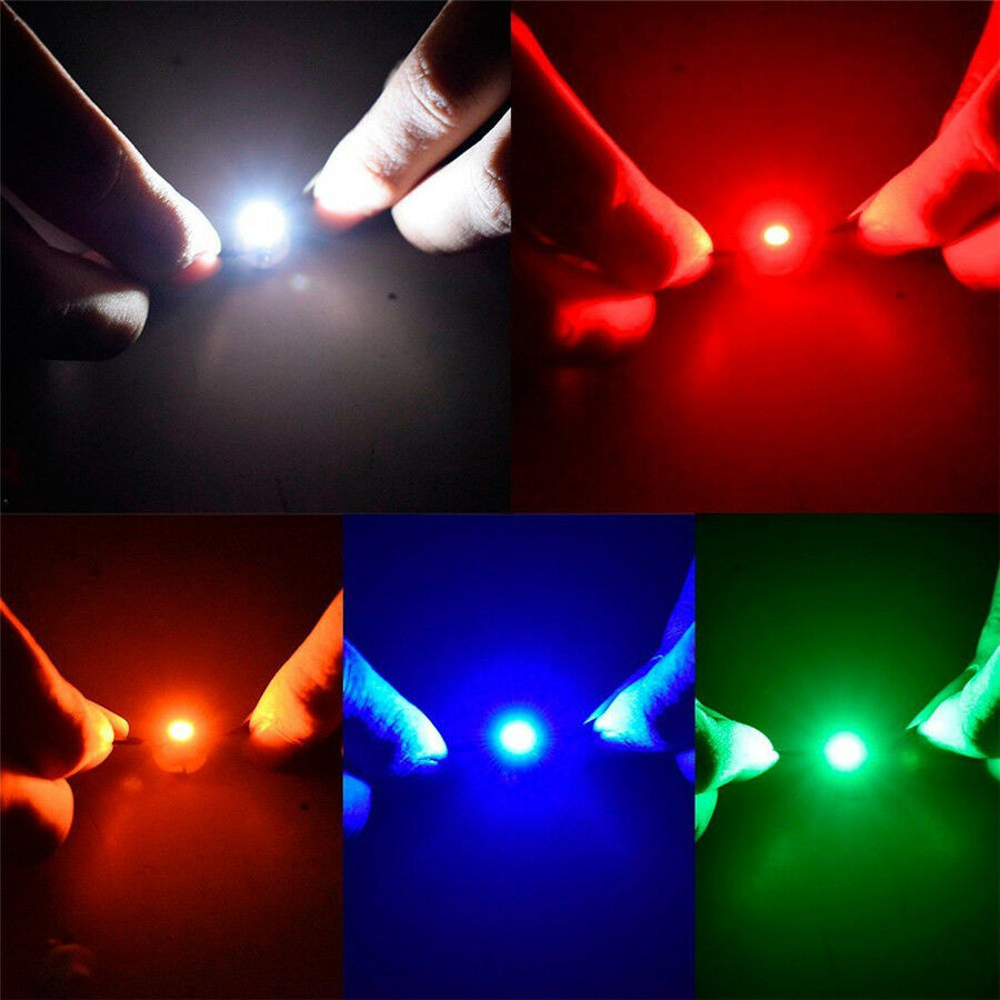50Pcs T5 B8.4D 5050 1SMD LED Indicator Gauge Dashboard Dash Side Light Bulbs 12V