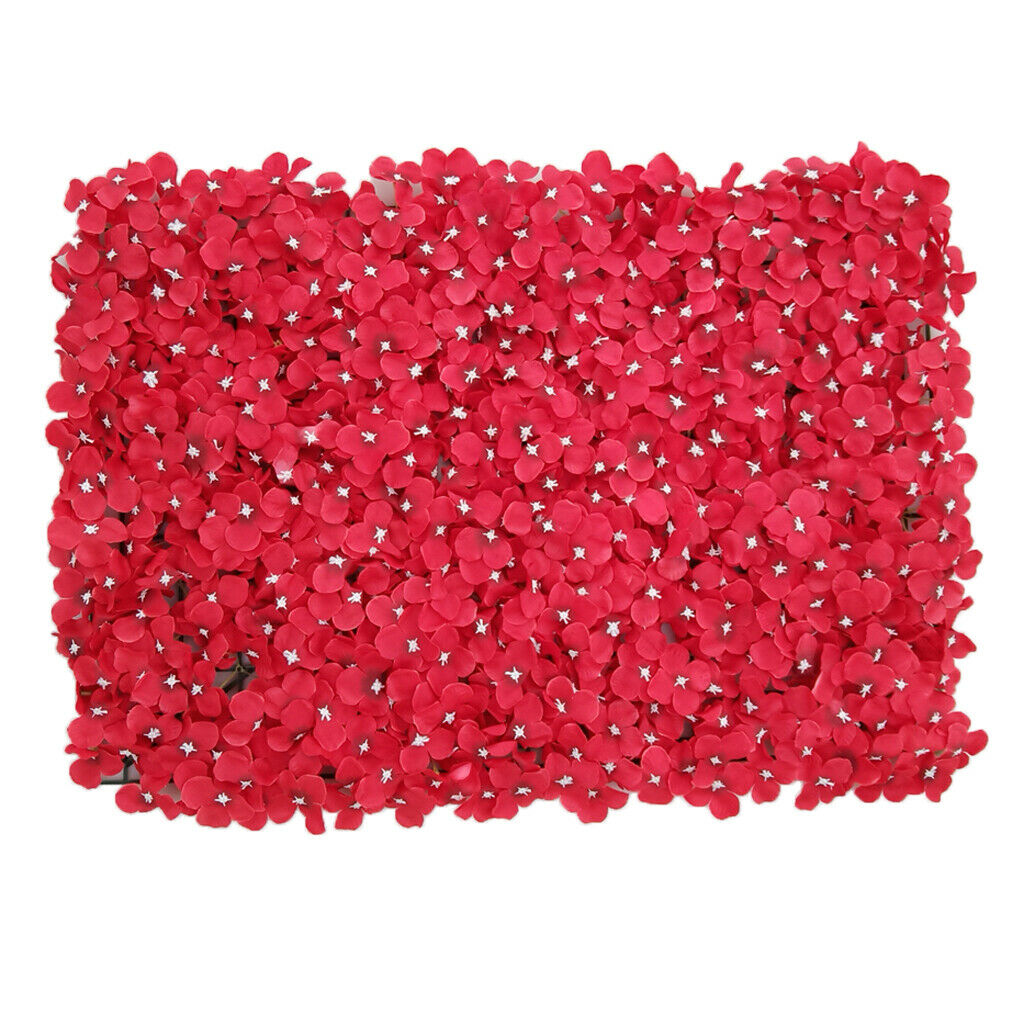 1 Piece Artificial Flower Wall Panels Wedding Venue Decor  Red