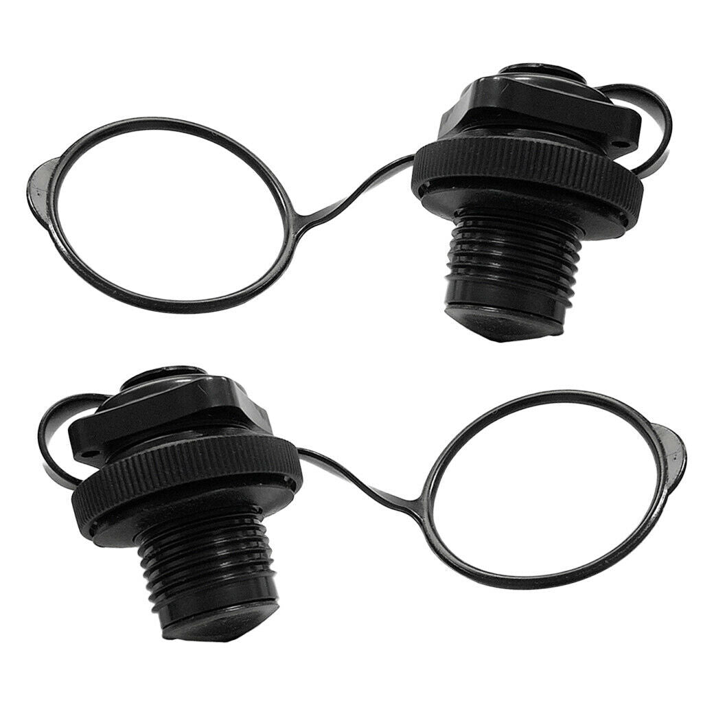 1 Pair Air Valve Caps Screw For Inflatable Boat Fishing Boats Raft Airbed