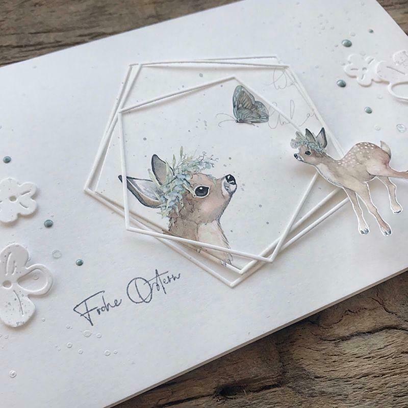 Polygon Frame Metal Cutting Dies Stencil DIY Scrapbooking Album Stamp Paper Card