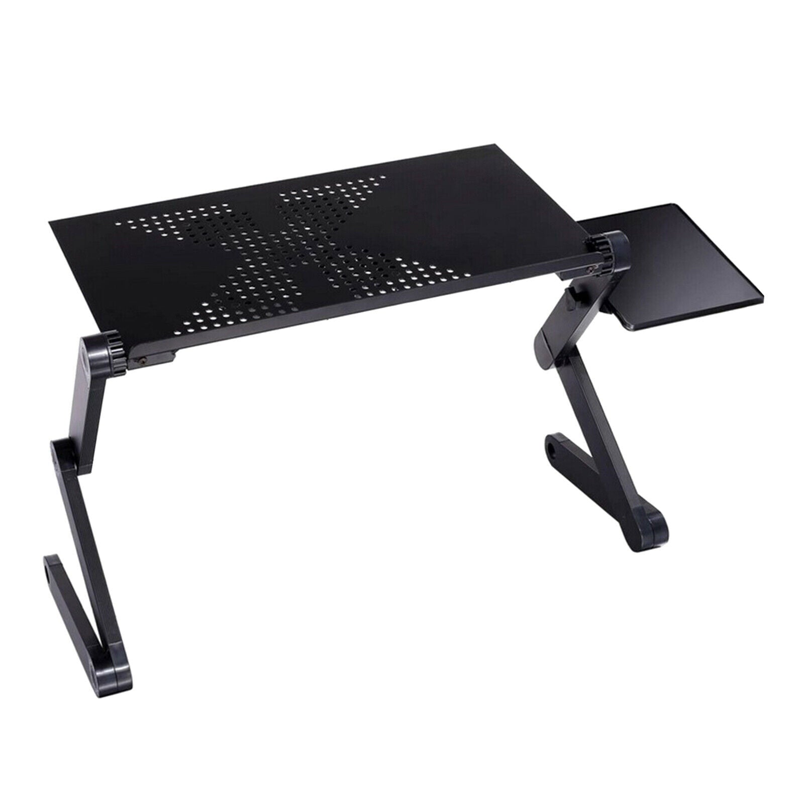 Laptop Folding Table Stand Humanized Design Stand Desk & Mouse Tray Black