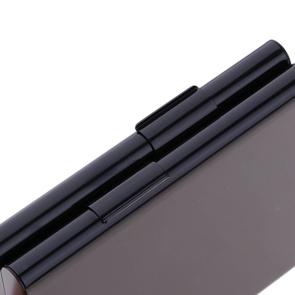 Cigarette Case Metal Box Holder Aluminum Case Double Side Waterproof Black