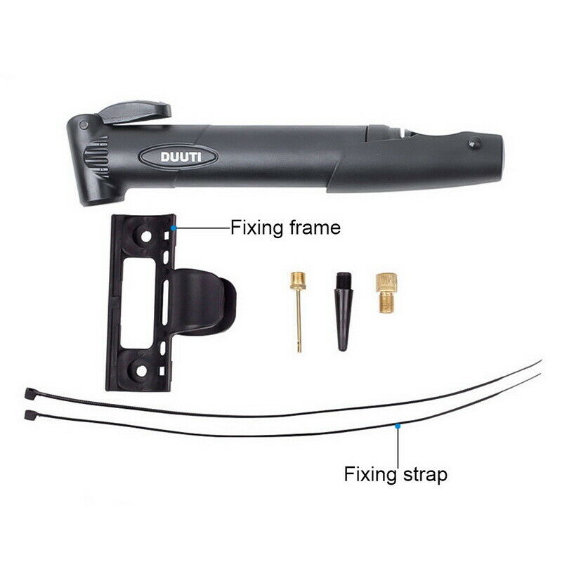 Mini Bicycle Bike Pump Multi Valve Fitment Tyre Inflator Football Ball L/P