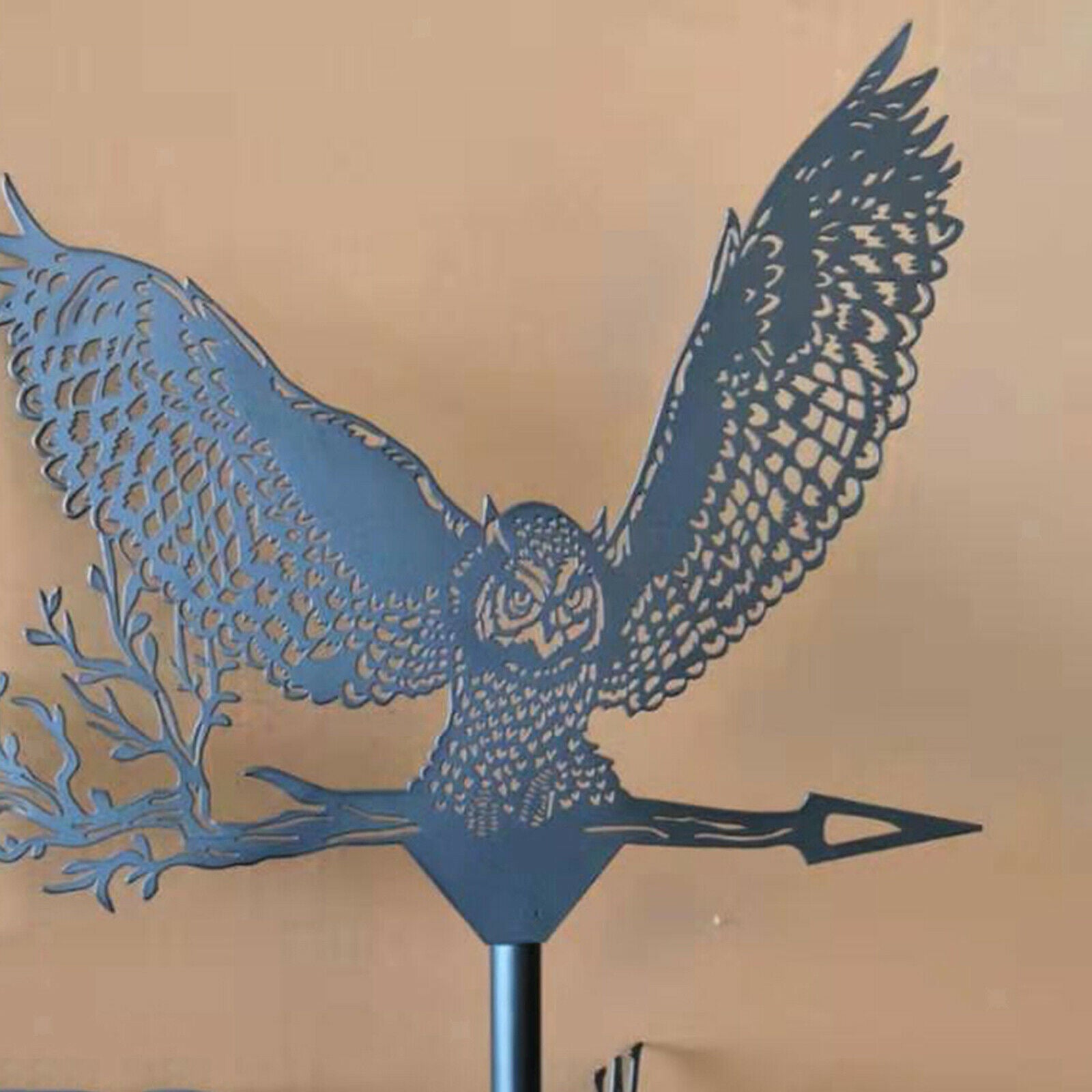 Iron Craft Weather Vane with Animal Windmills Decorative Garden Weathervane