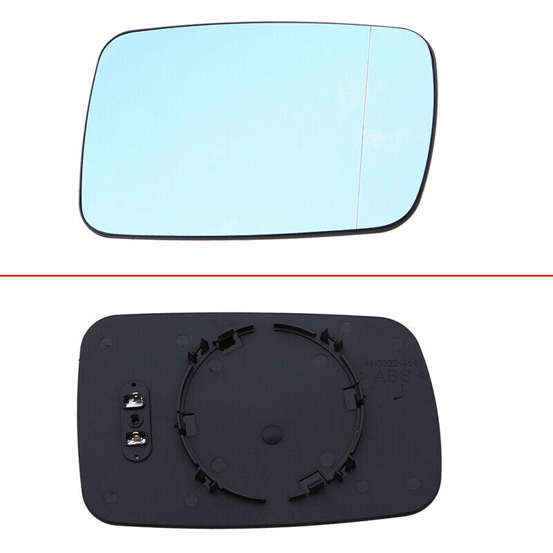 For BMW E46 Coupe E65 Sedan 2001-2008 02 07 Right Side Mirror Glass Blue Heated