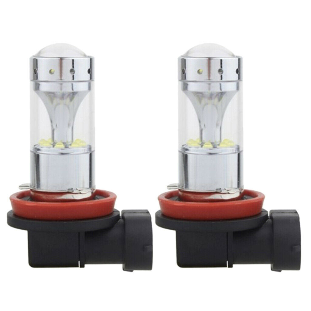 2 Pieces H11 H8 12SMD LED 60W 2000LM Car Fog Driving DRL Lights 6000K White