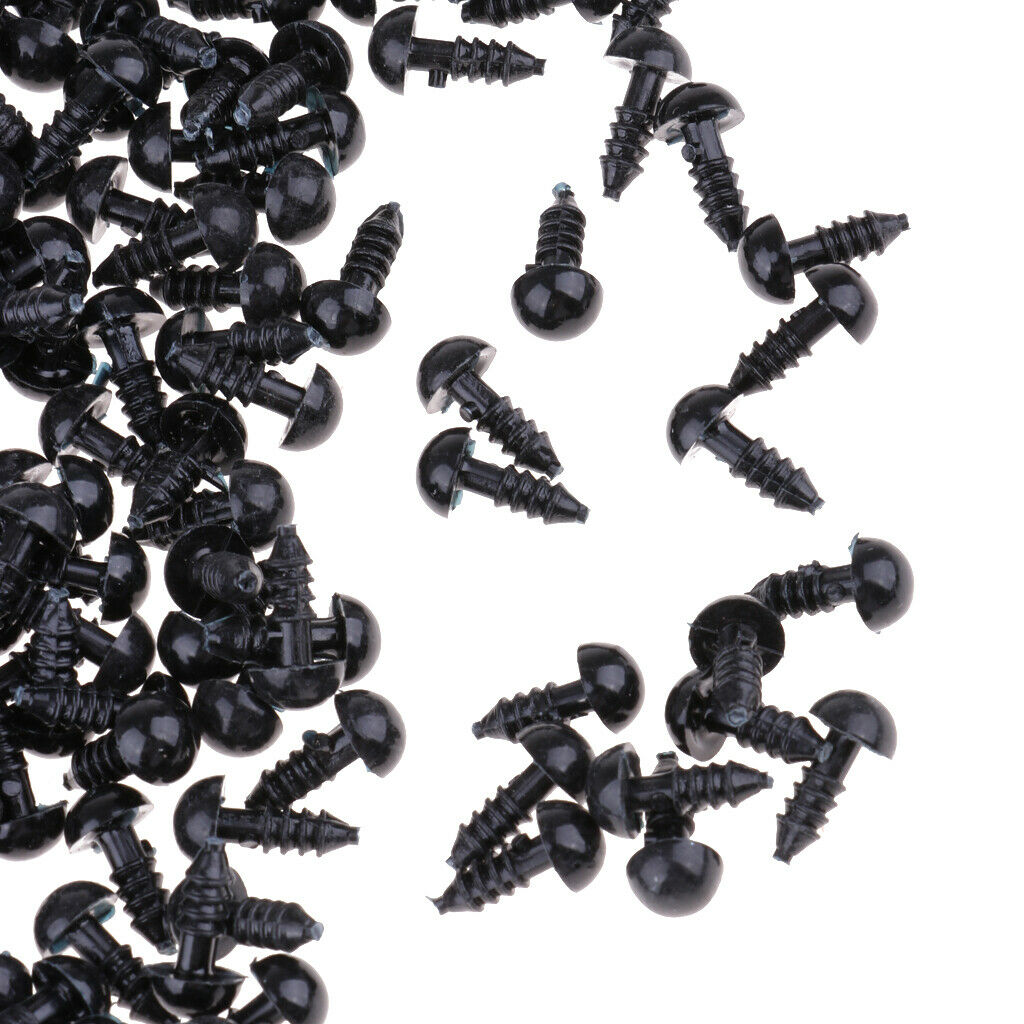 300 Pieces 6mm Plastic Safety Eyes For Teddy Bear