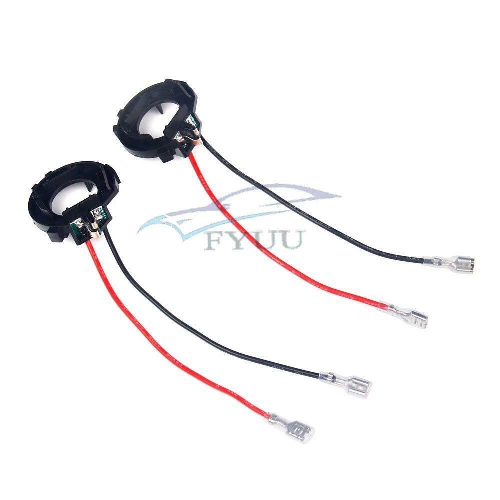 2 Pcs H7 LED Headlight Bulb Holders  For MK6 MK7 JETTA Touran NOT FOR With Fans
