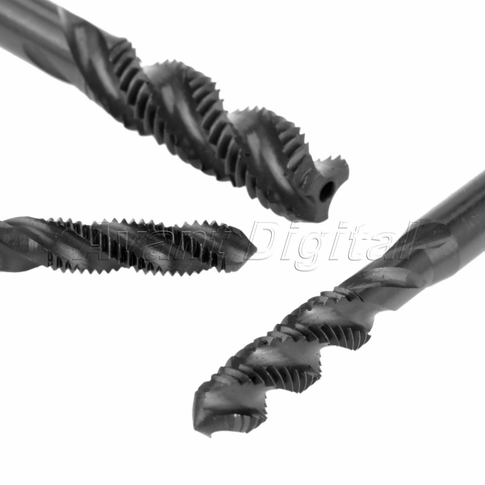 High Quality Metric Spiral Flute Taps Tapping Metalworking Drill Bits 7pcs/set