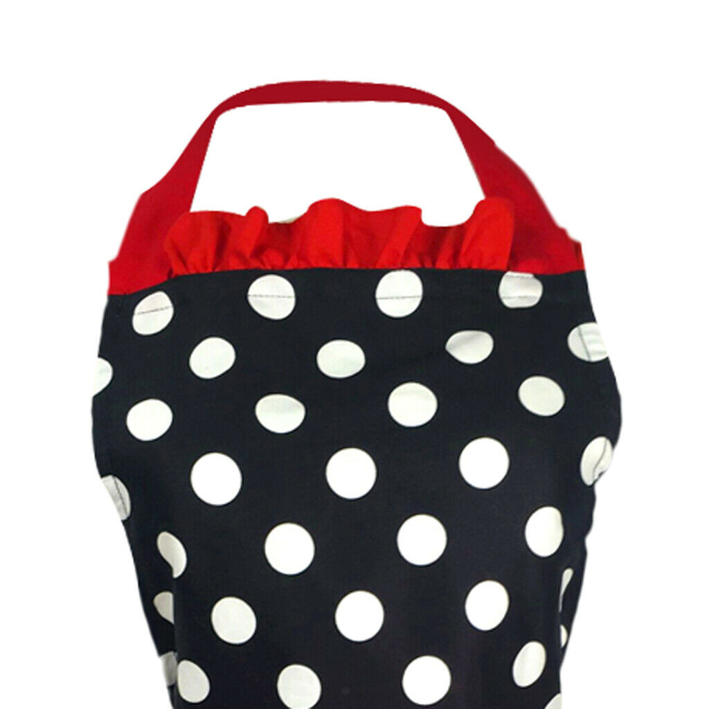 Cotton Kitchen Apron Maid Dots Apron Women Apron Bowknot Decor Bowknot Red