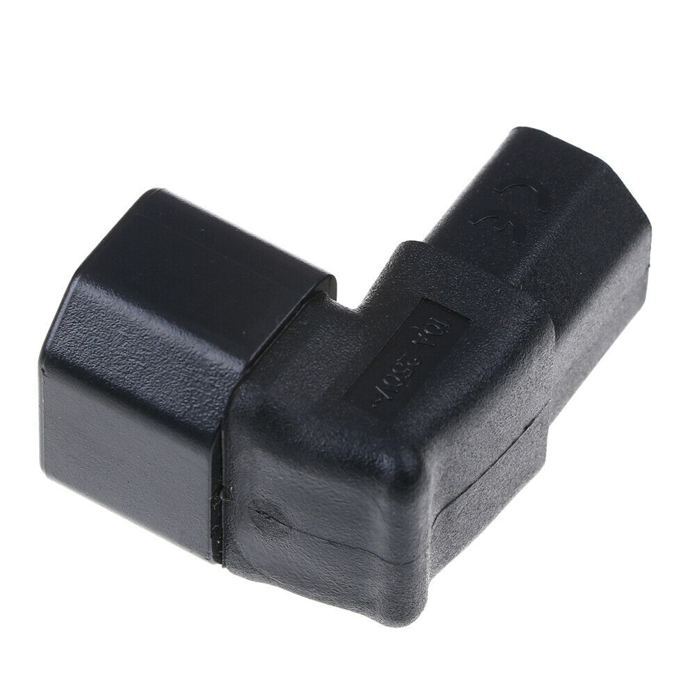 Down angled IEC adapter,right angled IEC 320 C14 to C13 for TV wall moun TH