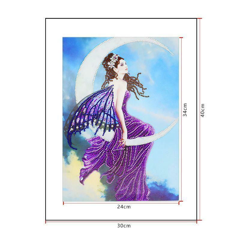 DIY Moon Girl 5D Special Diamond Painting Embroidery Cross Stitch Kit Crafts