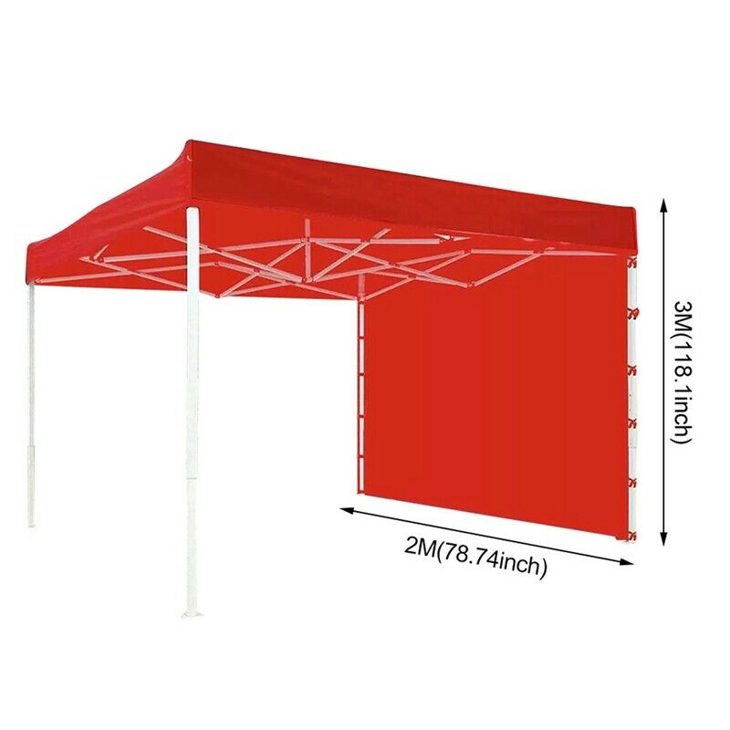 Canopy Sidewall for 10X10inch Slant Canopy Tent, Outdoor Instant Canopies, 1J8Z9