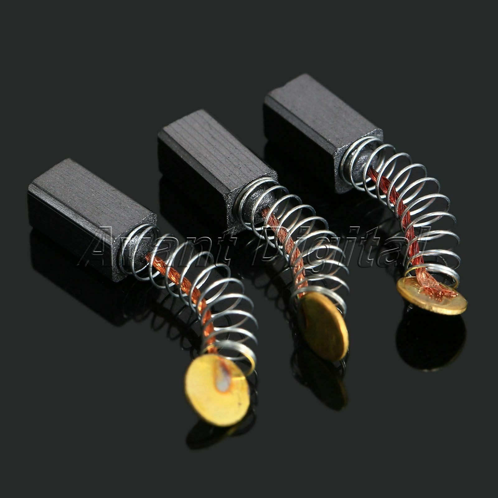 20Pcs 9mm Carbon Brush for Generic Electric Motor Micromotor 0.20"x 0.20"x 0.35"