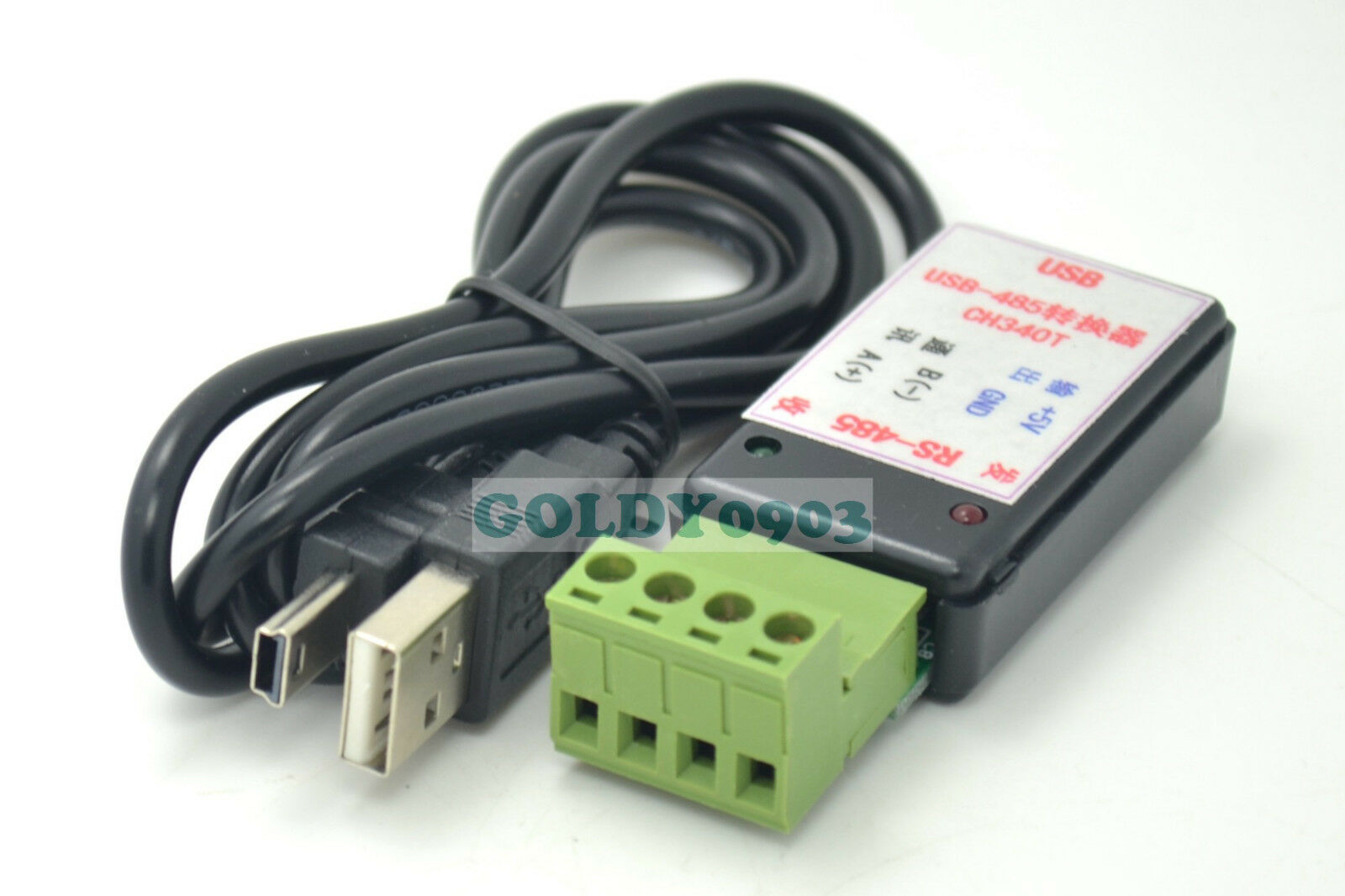 USB to RS485 Converter 5V Voltage Output TVS Surge Protection CH340T Chips