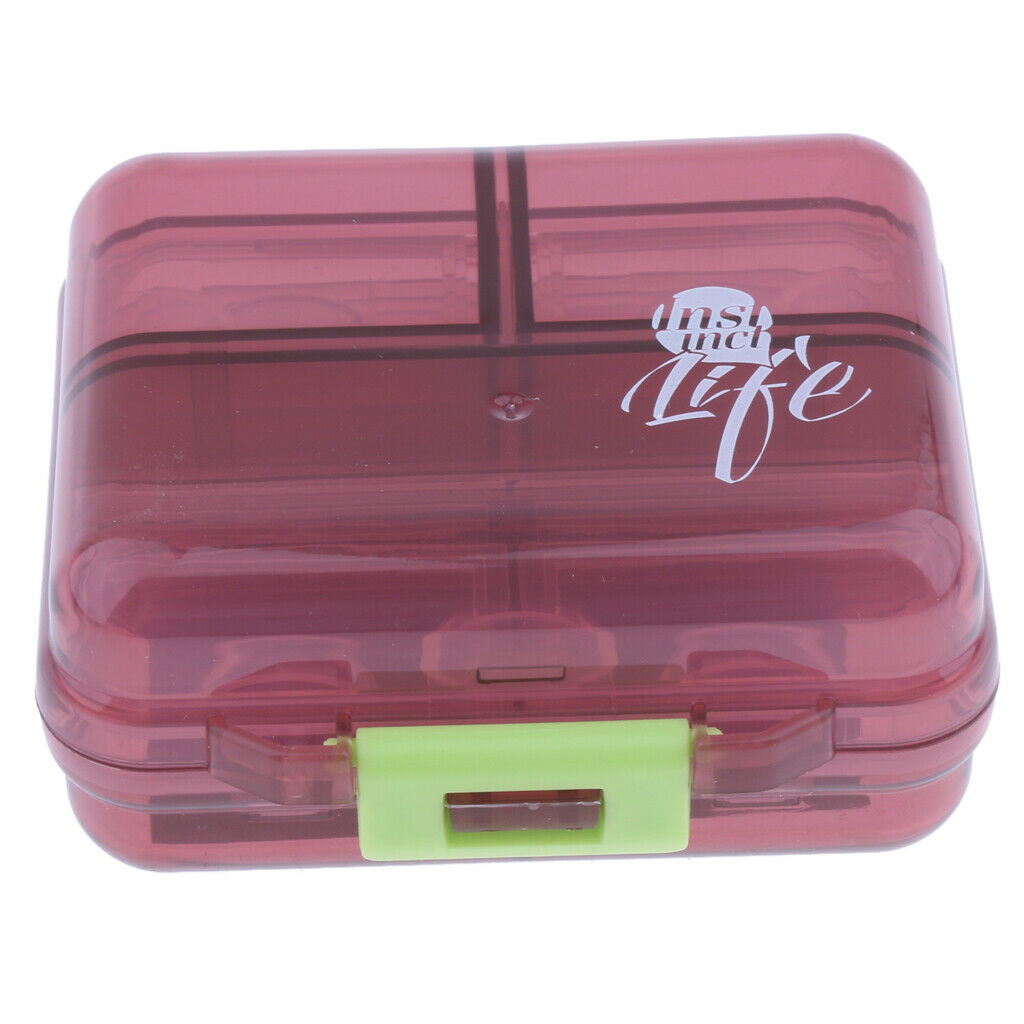 2Pcs Travel Pill Box Medicine Organizer Container Jewellery Case Storage Holder,