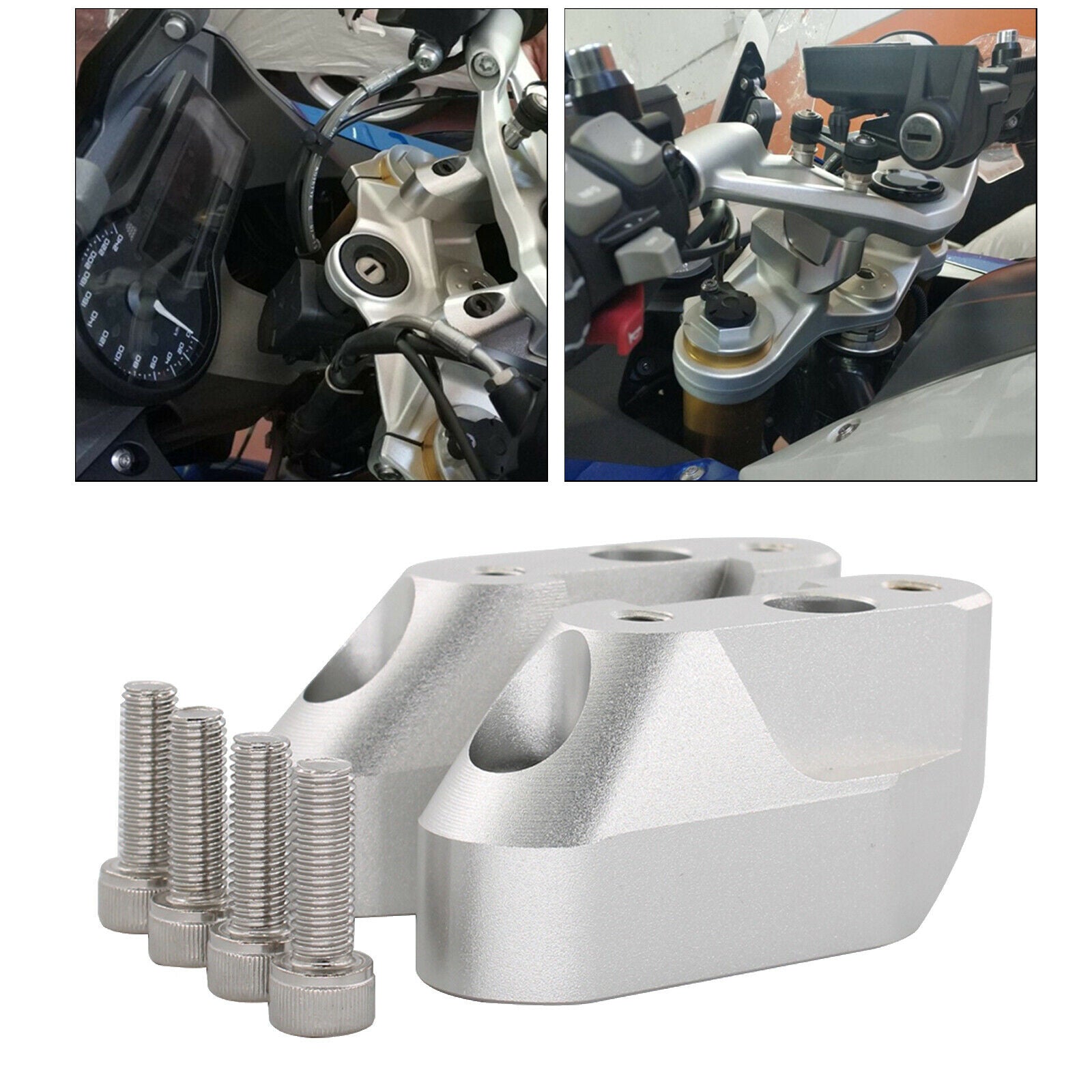 Heavy Duty Aluminum Handlebar Riser Clamp for BMW r1200rs 2015 2016 Replaces