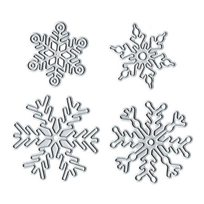 4pcs/set Snowflake  Christmas Metal Cutting Dies DIY Scrapbooking Embossi.l8