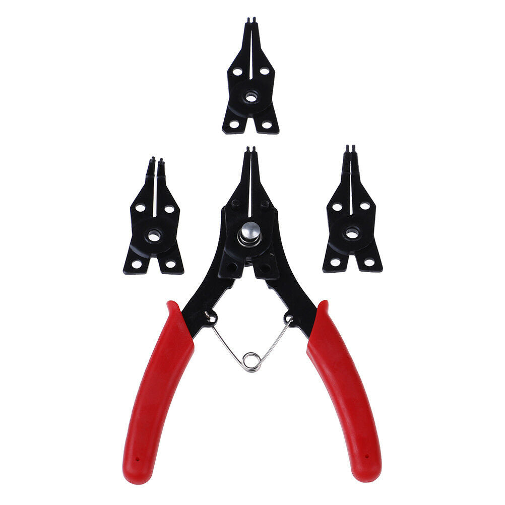 1Set 4 IN 1 multifunctional snap ring pliers tools crimp tool circlip pliers DD
