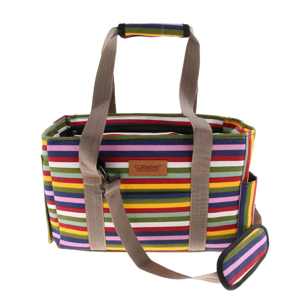 Pet Travel Carrier Under Seat Pet Bag for Cats and Small Dogs rainbow