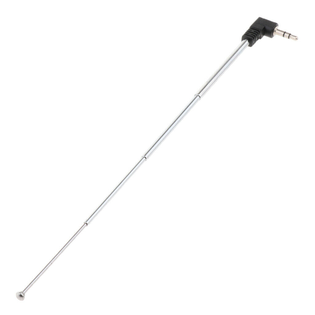 4 section stainless steel radio telescopic antenna with 3.5mm connector