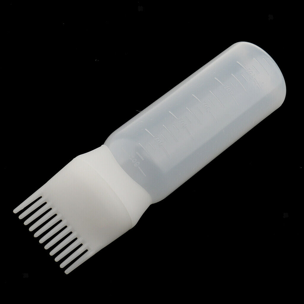 Hair Dye Bottle Applicator Comb Dispensing 120ML Salon Hair Coloring Dyeing
