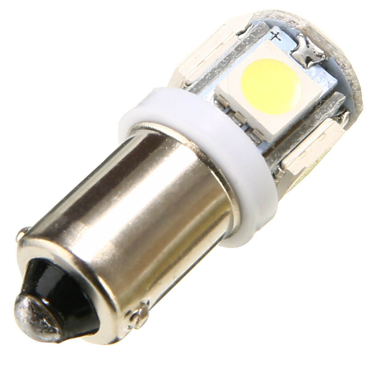 10Pcs T11 BA9S T4W 5 SMD 5050 White LED Turn Signal Bulbs Front Lamp Replacement