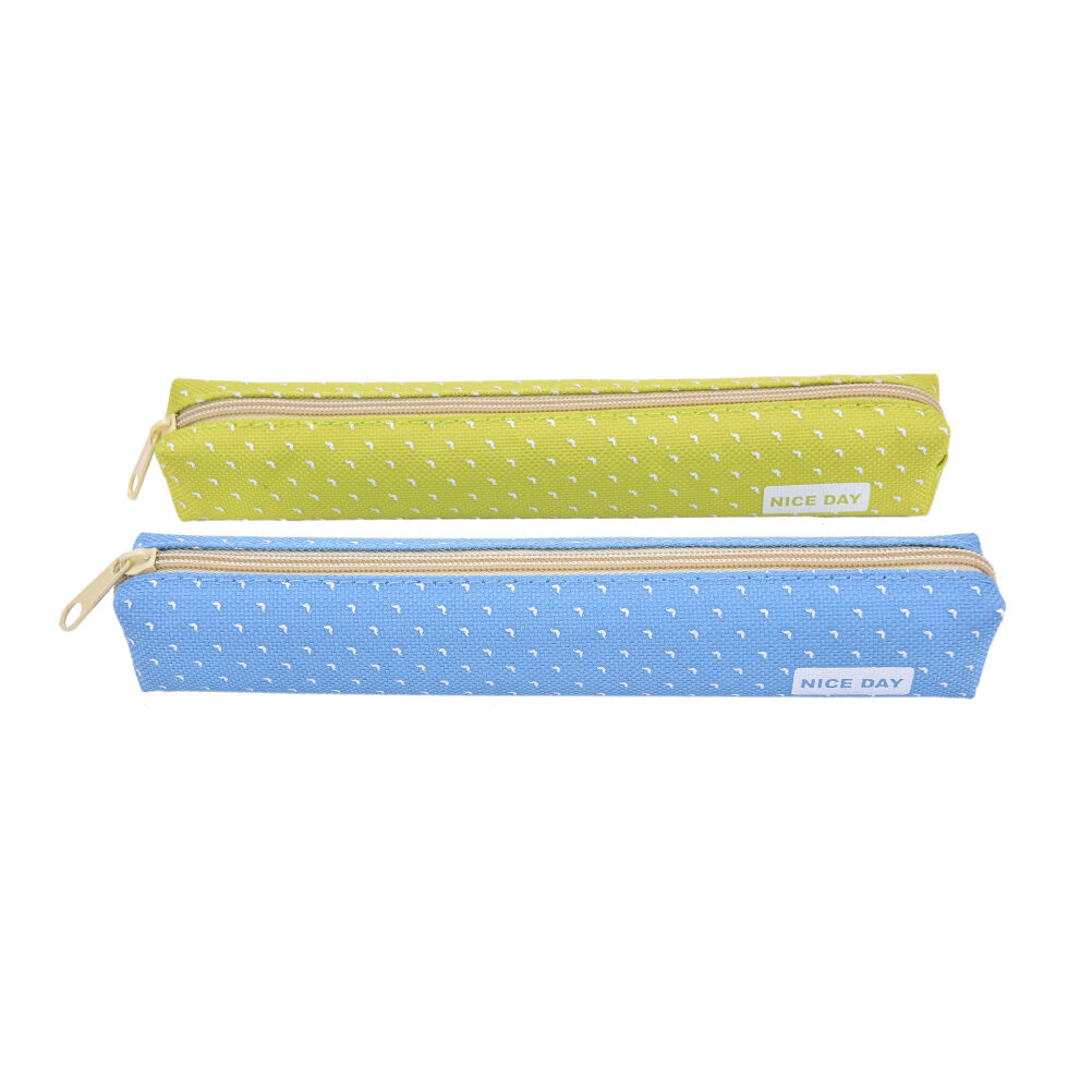 Candy Color Pencil Case Dot  Pen Bag Stationery Pouch Office School Supplies TH