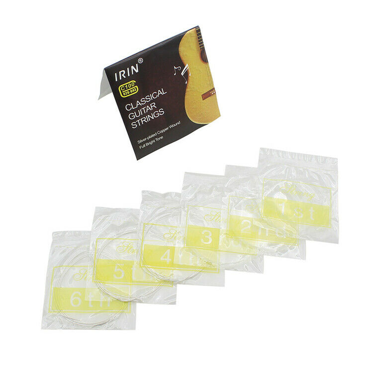 Professional 6pcs Durable Clear Nylon Strings Replacement for Classic Guitar