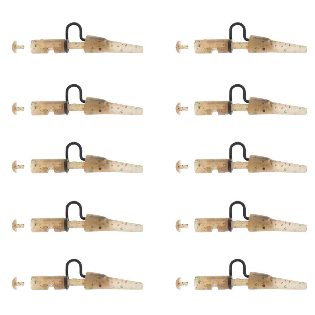 10pcs Carp Fishing Heavy Duty  & Tail Rubber Accessories