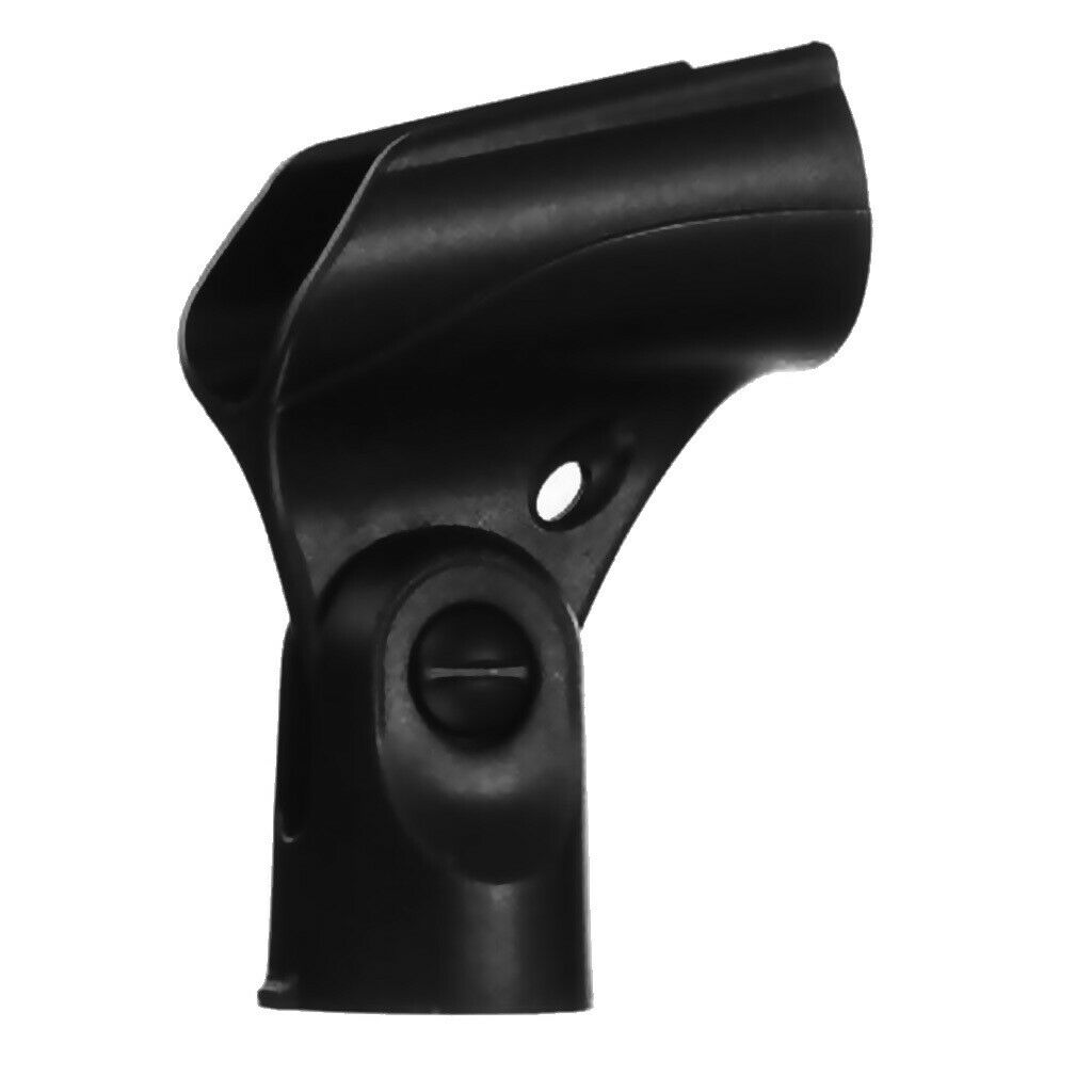 5/8 Inch Black Plastic For All The Microphone Mic Clip Microphone Clamp