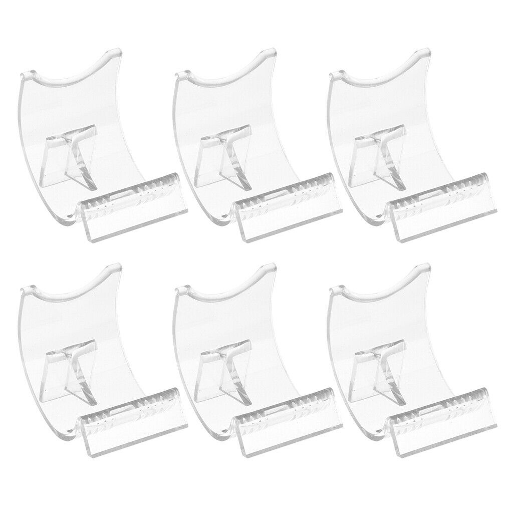 6 Packs Lighter Display Stand Display Support Clear Acrylic for Lighter