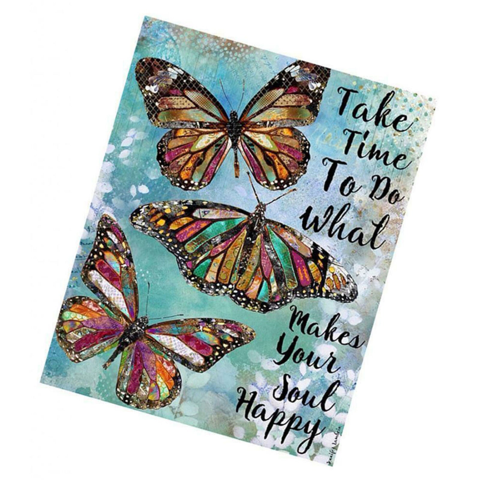 DIY 5D Butterfly Diamond Painting Kits Crystal Picture Arts Crafts Gift
