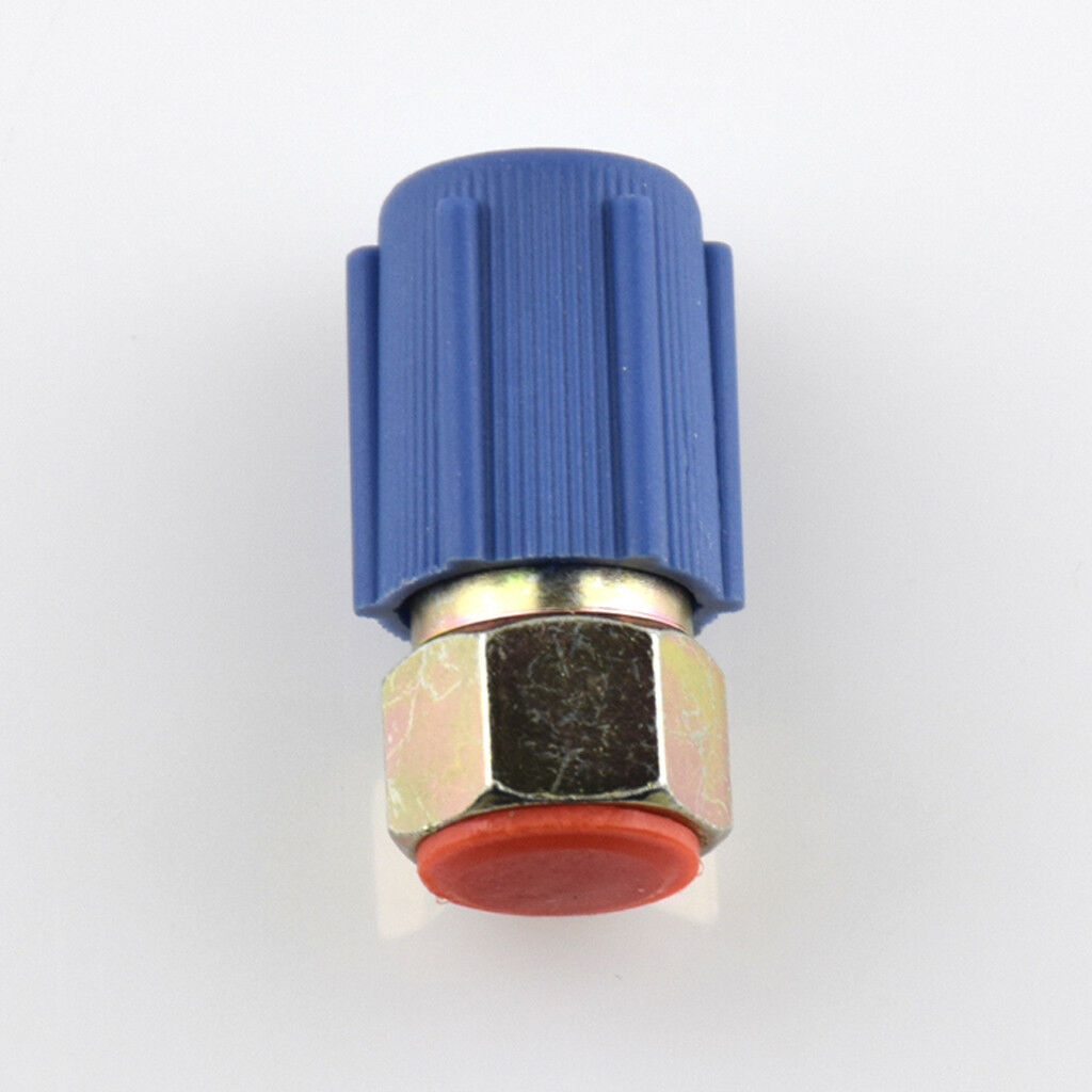 7/16 Low A/C Service Charging Port Adapter Retrofits R12 to R134a with Cap