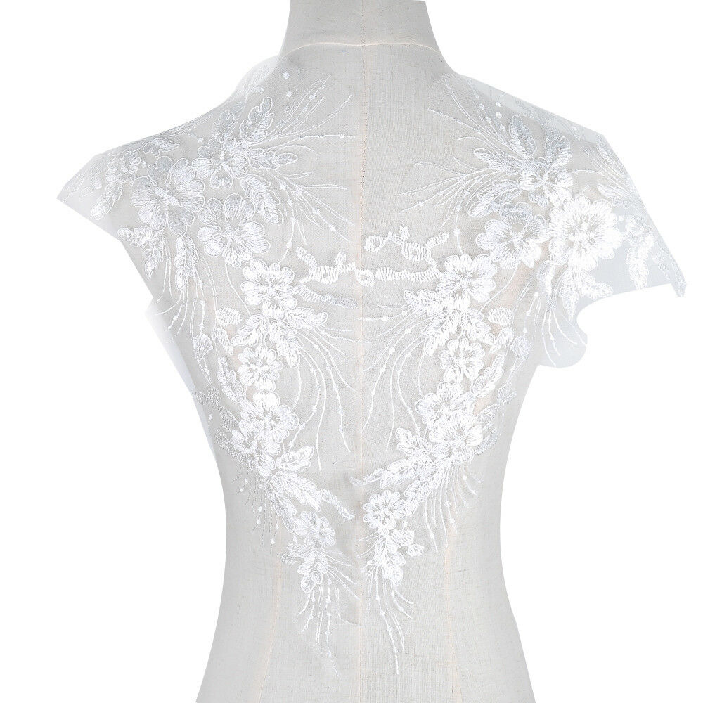 Hot Unique Lace Applique Trim Embroidery Sewing Motif DIY Wedding Bridal Crafts