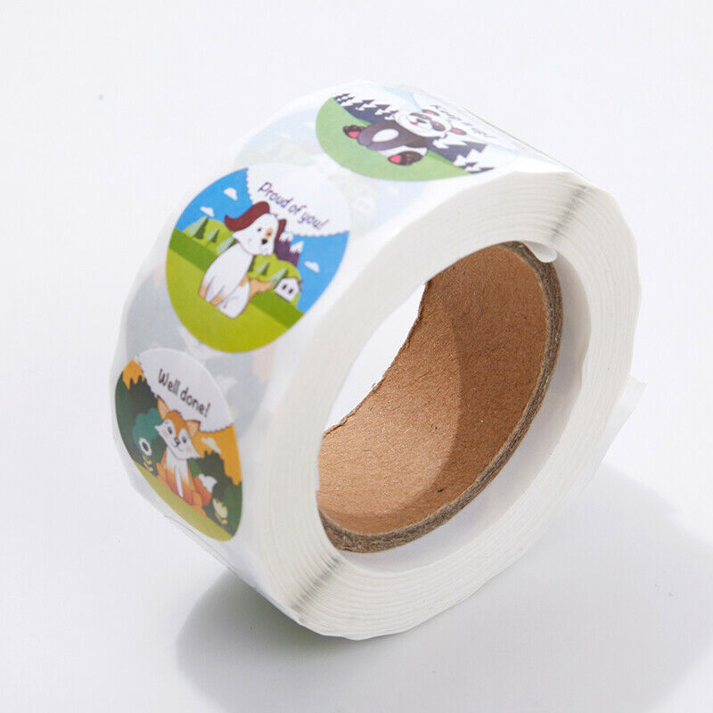 1inch Face Stickers for Kids 500pcs Reward Stickers 'WOW! YOU DID IT' Enc.l8