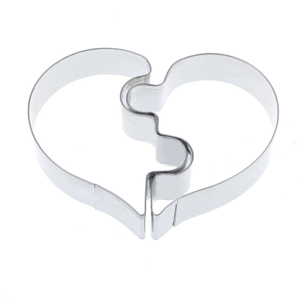 Love Puzzle Cookie Cutter Stainless Steel Wedding Fondant DIY Pastry Baki.l8
