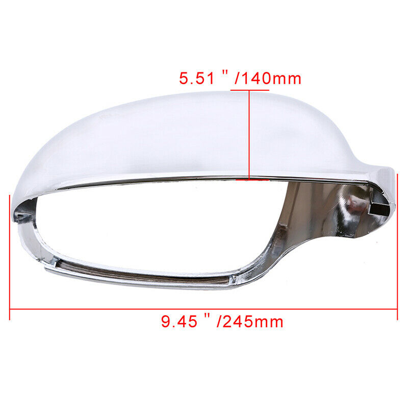 Passenger Right Side Chrome Rear ViewÂ Mirror Cover ForÂ VW Golf Rabbit Jetta MK5