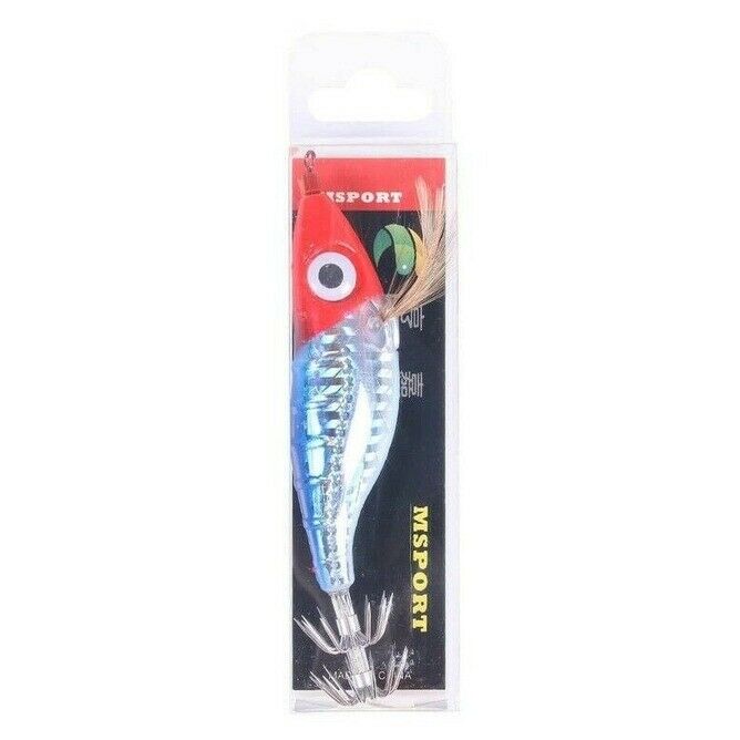 7pcs 10cm/9g Luminous Level Shrimp Fishing Lure Baits Swimbaits Squid Jig Hook s