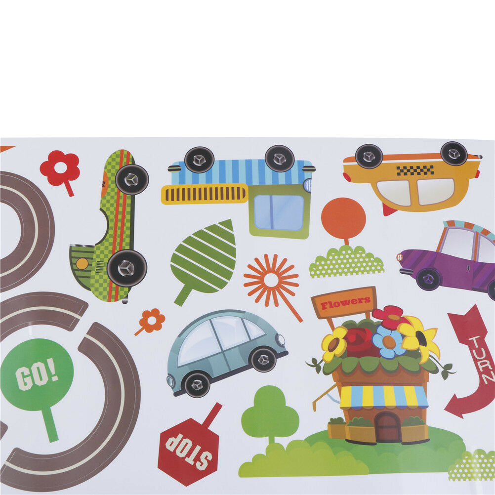 car bus highway track wall stickers for children's room decor wall art de.l8