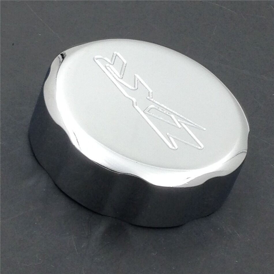 Chrome Brake Fluid Reservoir Cap Cover "ZXR" For 2001-2012 Suzuki GSXR 1000