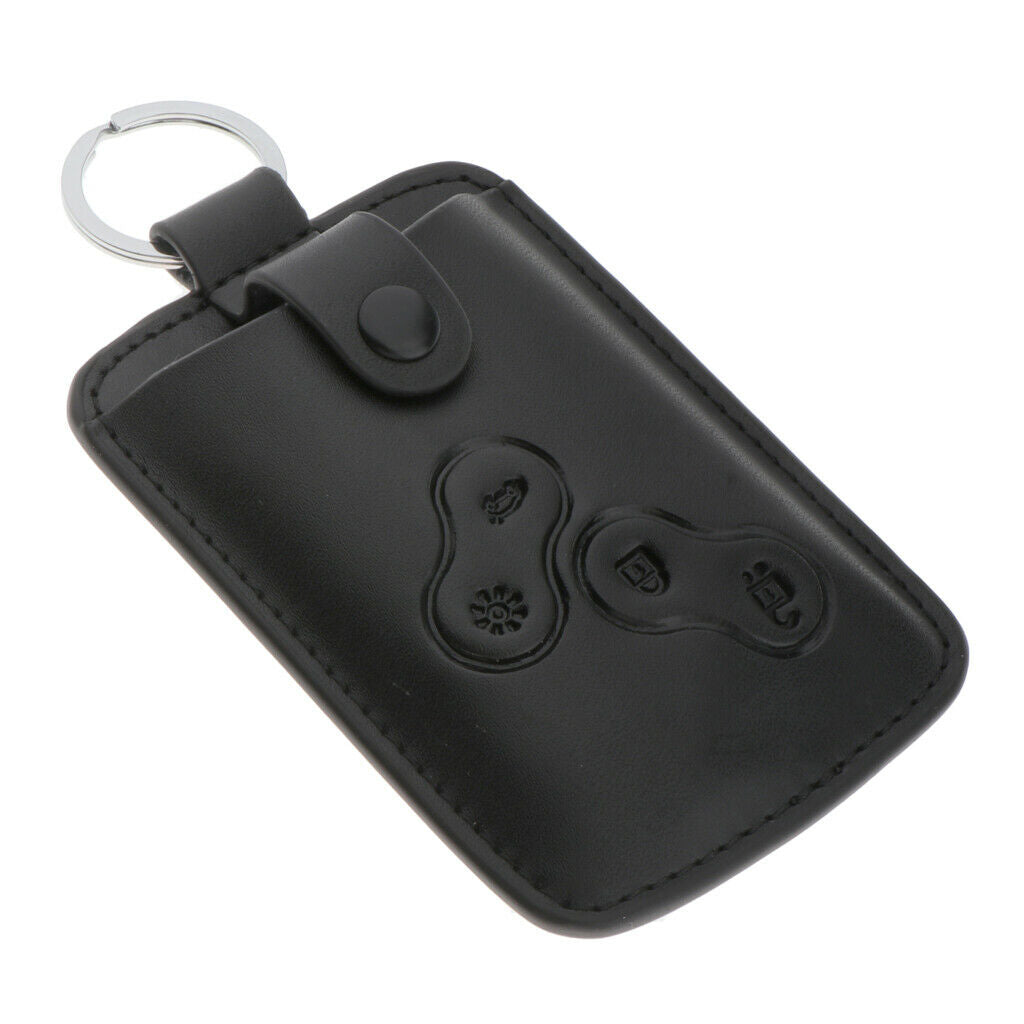 Car Leather Key Bag Men Car Key Case Holder Shell w/ Key Ring for Koleos New