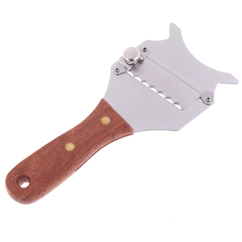 Stainless Steel Truffle Cheese Slicer Adjustable Chocolate Shaver Wavy BladeBDD