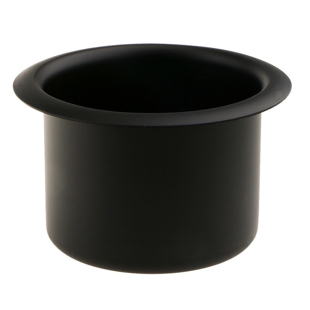 Marine Car Truck RV Cup Drink Holder Storage Base Black Aluminum Alloy Black