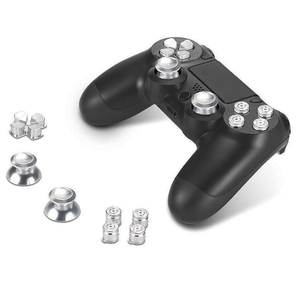 Replacement Parts Full Housing D Pad, Thumbstick & Buttons for Sony PS4 Kit-Red