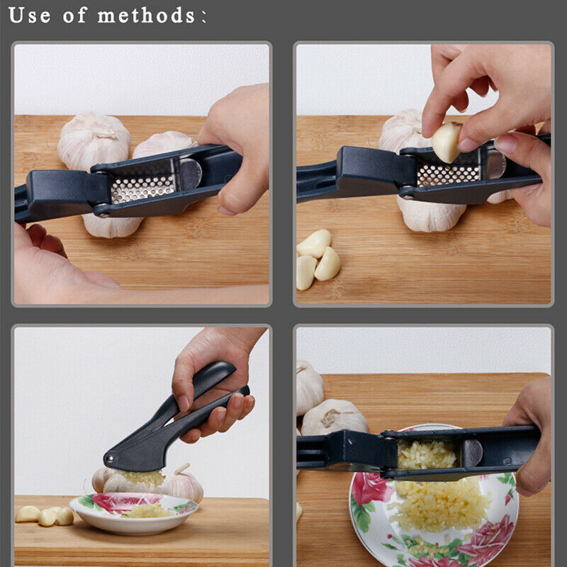 Kitchen Tool Garlic Press Micer Cutter Portable Long Handle Easy Clean DicedBDA