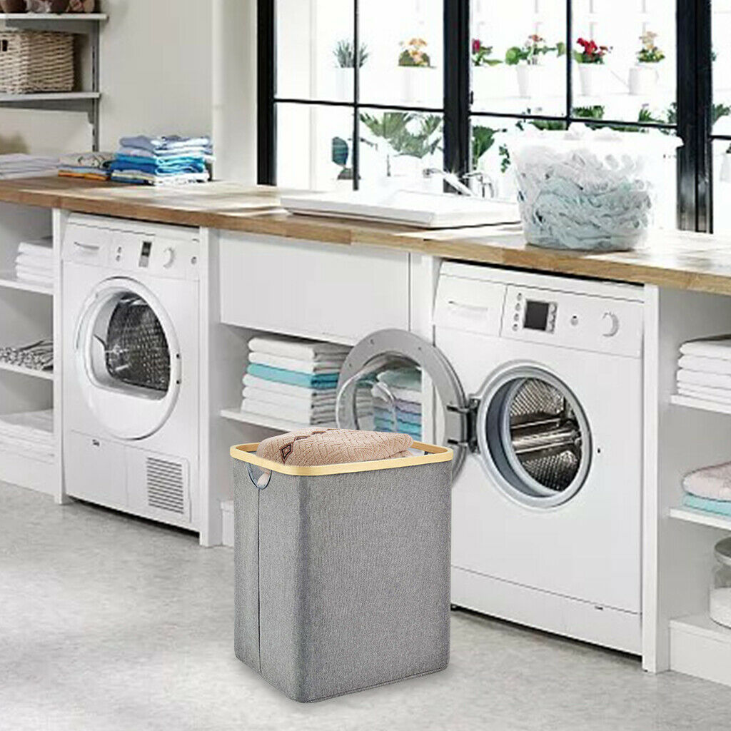 Multi-use Folding Laundry Basket Hamper Towels Blankets for Storage Bedroom