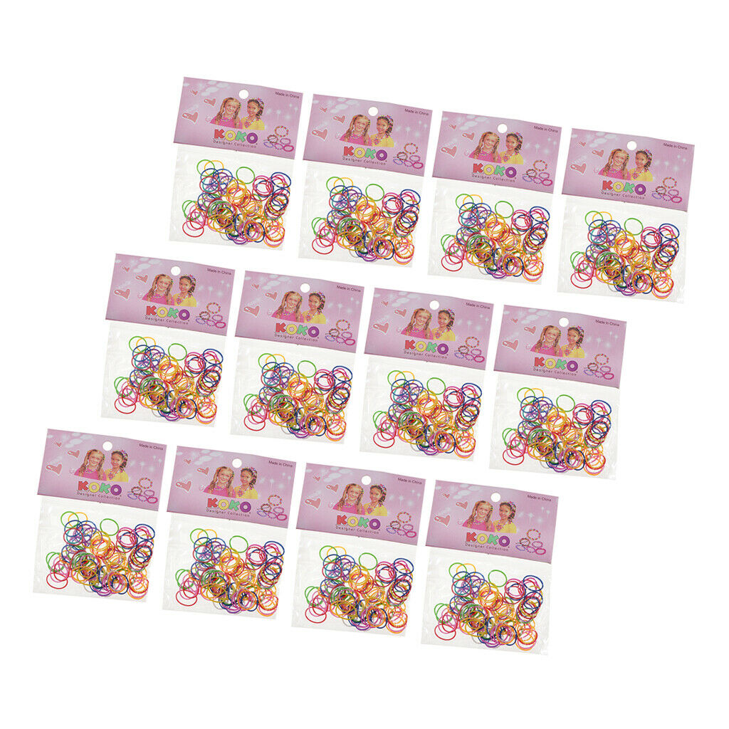 12 Bags Braid Rings Hair Hoops Braid Hair Clip Accessories, 0.23 inch Hair