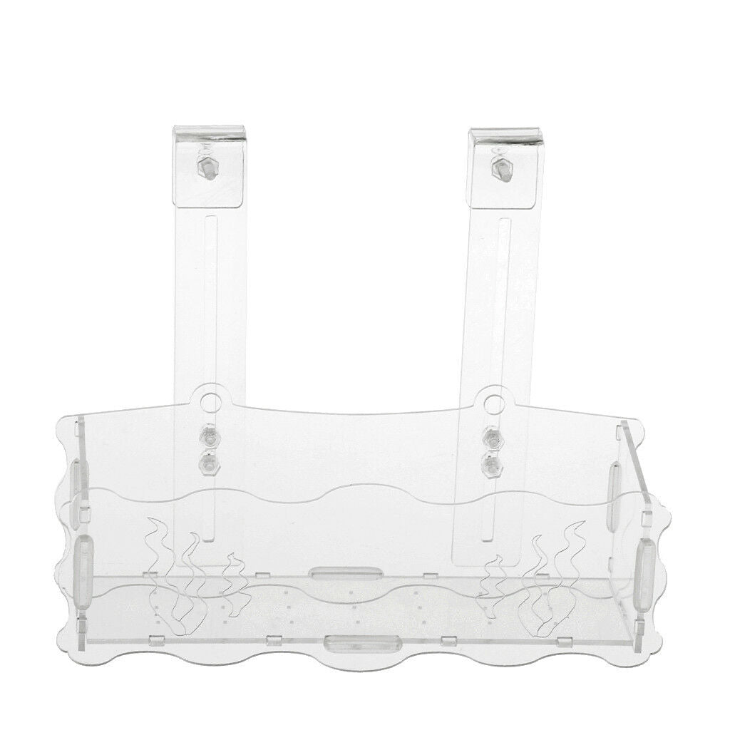 Acrylic Aquatic Plant Cup Pot Holder Aquarium Tank Live Plant Glass Pot
