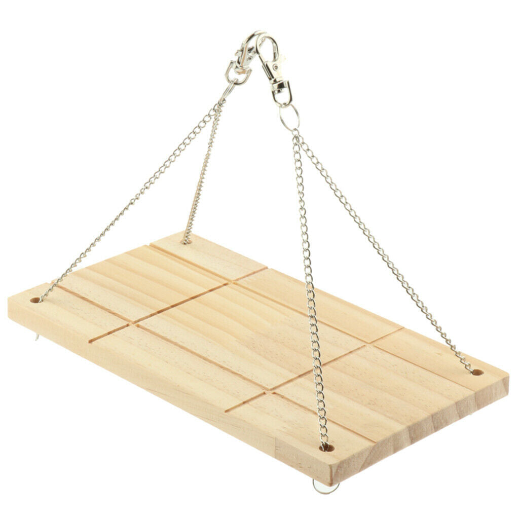 Bird Perch Wood Stand Swing for Small Animals Hamsters Parrot Rat Mouse Cage